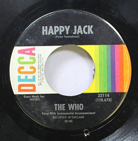 The Who-"Happy Jack/Whiskey Man" 1967 Original 45 DECCA