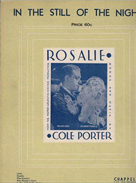 "In The Still of The Night" 1937 SHEET MUSIC Cole Porter ROSALIE Chappell & Co.