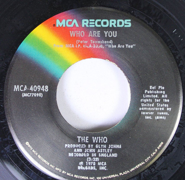 The Who-"Who Are You" 1978 Original 45rpm