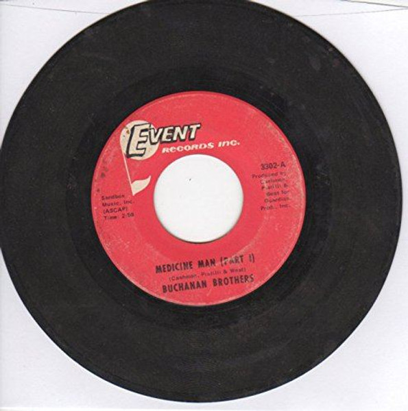 Buchanan Brothers-"Medicine Man Parts 1 & 2" 1969 Original 45 CASHMAN & WEST