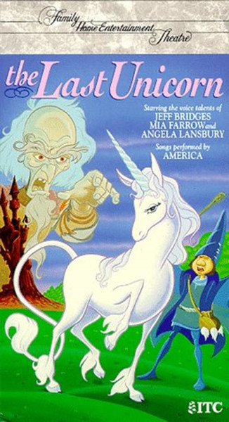 "The Last Unicorn" 1982 VHS Tape RANKIN/BASS Mia Farrow Jeff Bridge Alan Arkin