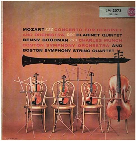 Benny Goodman/Boston Symphony Orch-Mozart-Concerto for Clarinet and Orchestra LP