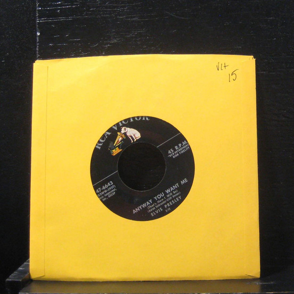 Elvis Presley-"Love Me Tender/Anyway You Want Me" 1956 Original 45rpm