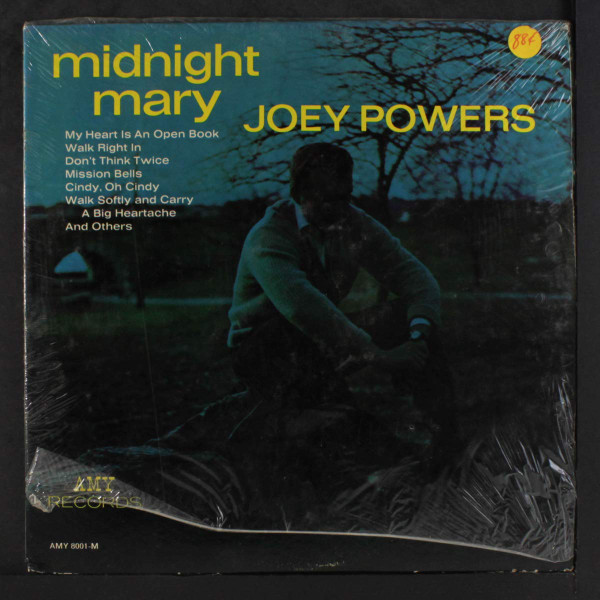 Joey Powers-"Midnight Mary" 1964 Original LP TEEN TEENER Mono AMY Label