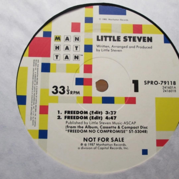 Little Steven-"Freedom" 1987 PROMO 12" NM Bruce Springsteen & The E Street Band
