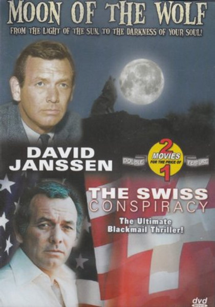 "Moon of The Wolf/The Swiss Conspiracy" DVD David Janssen 1970s DOUBLE-FEATURE!