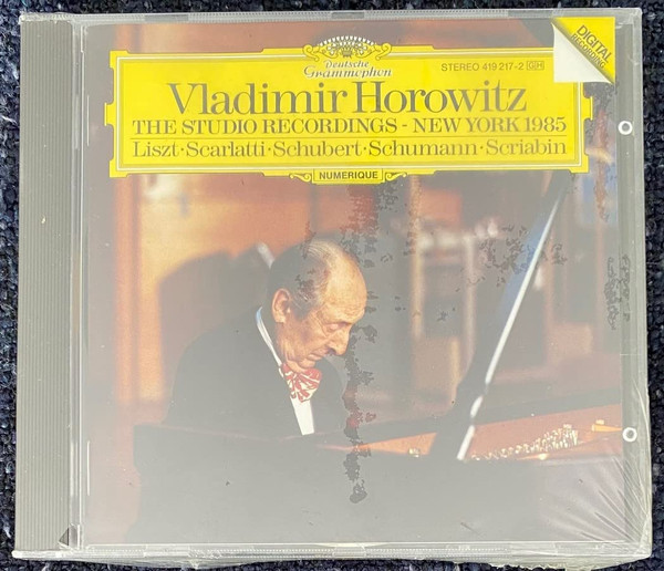 Vladimir Horowitz-"The Studio Recordings-New York 1985" CD GERMANY DGG Liszt +
