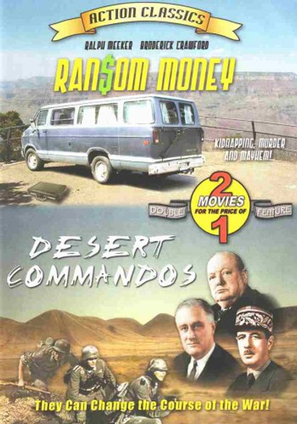 "Ransom Money-1970/Desert Commandos-1967" DOUBLE-FEATURE DVD CHARLES BRONSON +