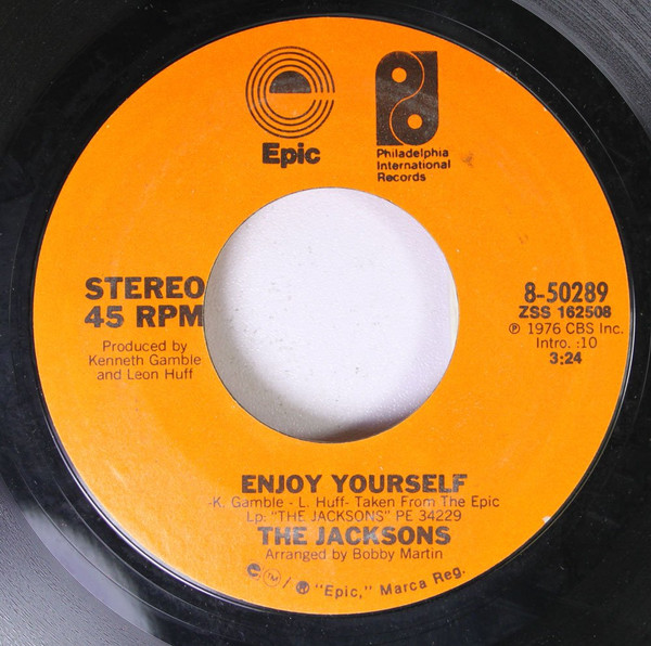 The Jacksons-"Enjoy Yourself/Style of Life" 1976 Original 45rpm MICHAEL JACKSON