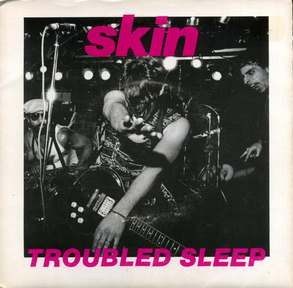 Skin-"Troubled Sleep" 1986 Original PICTURE SLEEVE 7" 45rpm POWER POP NEW WAVE