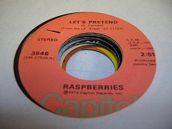 Raspberries-"Let's Pretend" 1973 Original 45rpm POWER POP R.I.P. Eric Carmen