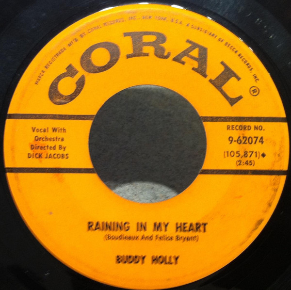 Buddy Holly-"It Doesn't Matter Anymore" 1959 Original 45rpm ROCKABILLY