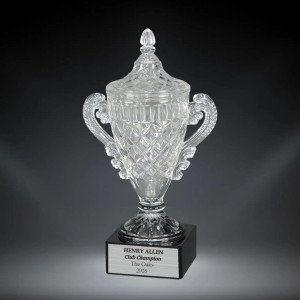 Elizabeth Crystal Cup on Black Pedestal Base