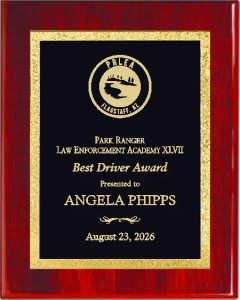 Rosewood Piano Finish Plaque with Florentine Border Designer Plaque Plate