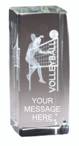Volleyball - Female Crystal - 4 1/2" Tall Volleyball - Female Crystal - 4 1/2" Tall