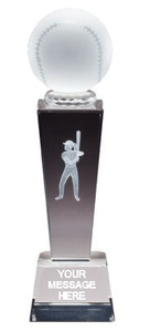 Softball Crystal - 8" Tall Softball Crystal - 8" Tall