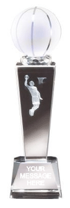 Basketball M Crystal - 8" Tall - CRY211 Basketball M Crystal - 8" Tall - CRY211