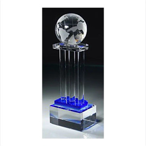 Crystal Globe on Pillars
