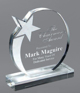 "Shooting Star" Crystal Award "Shooting Star" Crystal Award