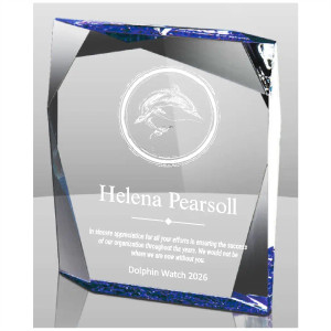 Blue Jewel Bevel Acrylic