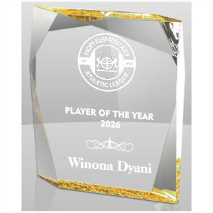 Gold Jewel Bevel Acrylic