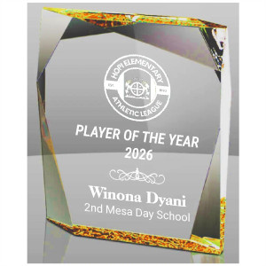 Gold Jewel Bevel Acrylic