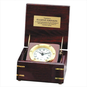 Rosewood Piano Finish Captain's Clock