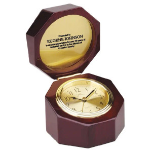 OCTAGON CLOCK WITH COVER