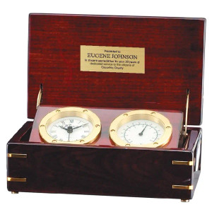 Rosewood  Piano Finish Captain's Clock
