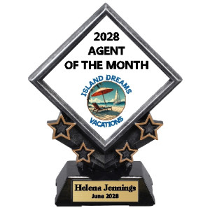 Victory Star Diamond Plate Holder with Full Color Art