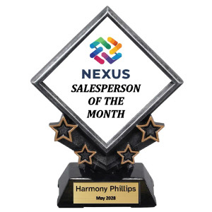 Victory Star Diamond Plate Holder with Full Color Art