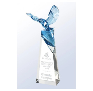 Eagle's Triumph Pate De Verre Optic Crystal Award