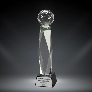 Crystal Golf Tee Trophy
