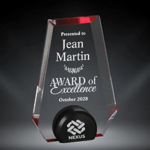 Red Halo Pinnacle  Clear Acrylic