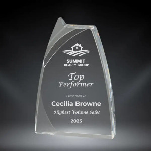 Triumph Clear Acrylic Award