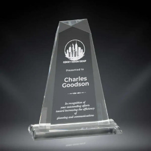 Pinnacle Clear Acrylic Award
