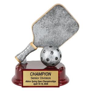 Pickleball Resin Sculpture Trophy