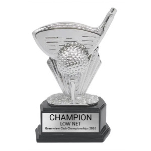 Golf Driver Resin Sculpture Trophy