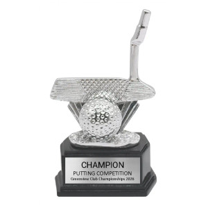Golf Putter Resin Sculpture Trophy