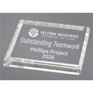 Clear Acrylic Paperweight
