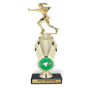 11" Mascot Flag Football Trophy
