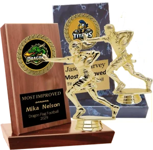 Classic Billboard  Flag Football Plaque