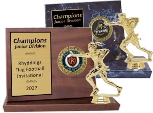Large Classic Billboard Flag Football Plaque Plaque