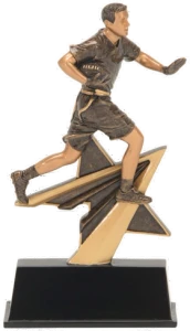 Flag Football "Star Power" Resin Sculpture Trophy