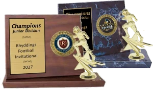 Large Classic Billboard  Football Plaque Plaque