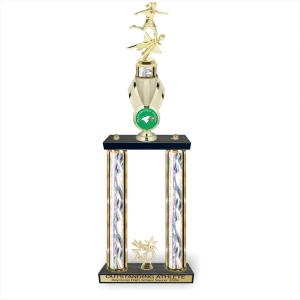2 Column  Mascot Soccer Trophy