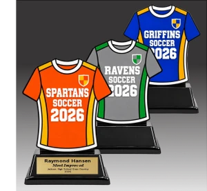 Custom  Soccer Team Jersey Sculpture