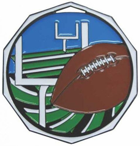 2"- "Football" Decagon Full Colored Enamel Medal 2"- "Football" Decagon Full Colored Enamel Medal