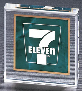 Emerald Marble Square Acrylic Paper Weight