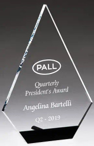 Diamond Series Clear Acrylic with Black Accent